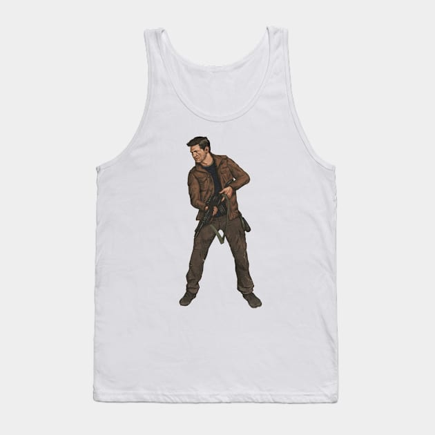 Nathan Drake - Uncharted series fan art Tank Top by MarkScicluna